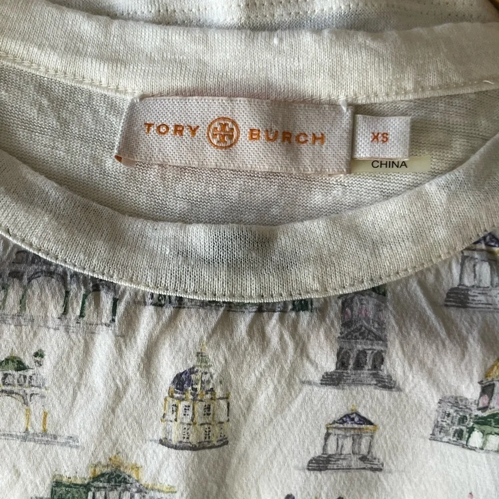 TORY BURCH silk printed t-shirt
